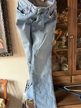 Free People Light Blue Flare Jeans